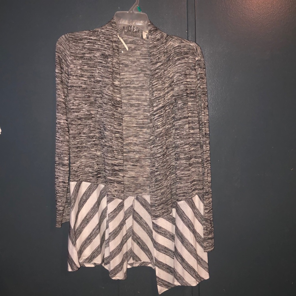 Gray cardigan